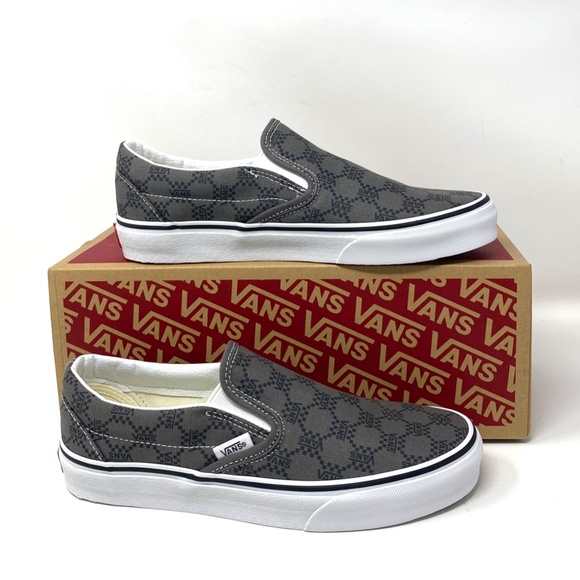 VANS Classic Slip On Sneaker Canvas Pewter Skate Shoe Low Women Size VN0A7Q5DPWT - Picture 8 of 10